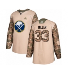 Men's Buffalo Sabres #33 Colin Miller Authentic Camo Veterans Day Practice Hockey Jersey