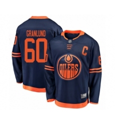 Youth Edmonton Oilers #60 Markus Granlund Authentic Navy Blue Alternate Fanatics Branded Breakaway Hockey Jersey