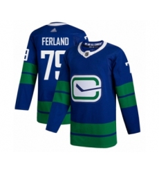 Men's Vancouver Canucks #79 Michael Ferland Authentic Royal Blue Alternate Hockey Jersey