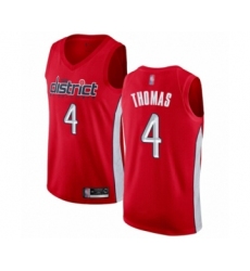 Women's Washington Wizards #4 Isaiah Thomas Red Swingman Jersey - Earned Edition