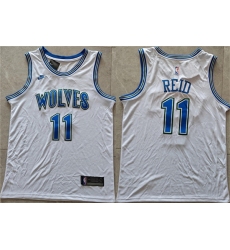 Men's Minnesota Timberwolves #11 Naz Reid White Stitched Jersey