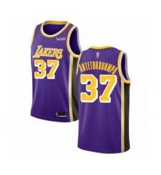 Men's Los Angeles Lakers #37 Kostas Antetokounmpo Authentic Purple Basketball Jersey - Statement Edition