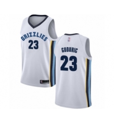 Youth Memphis Grizzlies #23 Marko Guduric Swingman White Basketball Jersey - Association Edition