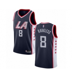 Women's Los Angeles Clippers #8 Moe Harkless Swingman Navy Blue Basketball Jersey - City Edition