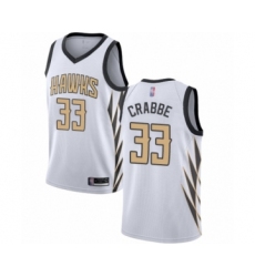 Youth Atlanta Hawks #33 Allen Crabbe Swingman White Basketball Jersey - City Edition