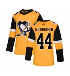 Men's Pittsburgh Penguins #44 Erik Gudbranson Authentic Gold Alternate Hockey Jersey