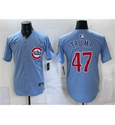 Men's Chicago Cubs #47 Trump Blue 2026 2nd Alternate Limited Stitched Baseball Jersey