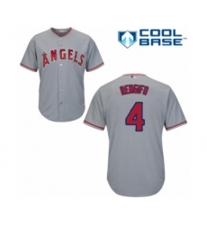 Youth Los Angeles Angels of Anaheim #4 Luis Rengifo Authentic Grey Road Cool Base Baseball Player Jersey