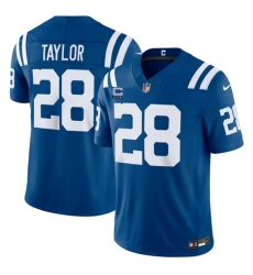 Men's Indianapolis Colts #28 Jonathan Taylor Blue 2026 F.U.S.E. With 4-Star C Limited Football Stitched Jersey