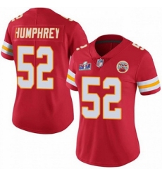 Women's Kansas City Chiefs #52 Creed Humphrey Red 2023 F U S E Vapor Untouchable Limited Stitched 2024 Super Bowl LVIII Jersey