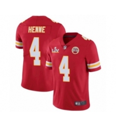 Youth Kansas City Chiefs #4  Chad Henne Red 2021 Super Bowl LV Jersey