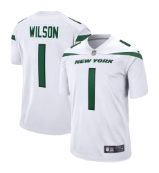 Men's New York Jets #1 Zach Wilson Nike White 2021 NFL Draft First Round Pick Game Jersey Men's New York Jets #1 Zach Wilson Nike White 2021 NFL Draft First Round Pick Game Jersey