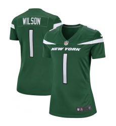 Women's New York Jets #1 Zach Wilson Nike Green 2021 NFL Draft First Round Pick Game Jersey Women's New York Jets #1 Zach Wilson Nike Green 2021 NFL Draft First Round Pick Game Jersey