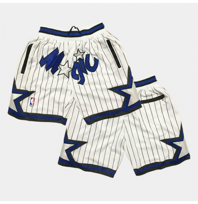 Men's Orlando Magic White Shorts( Run Smaller)
