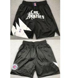 Men's Los Angeles Clippers Black Shorts (Run Small)
