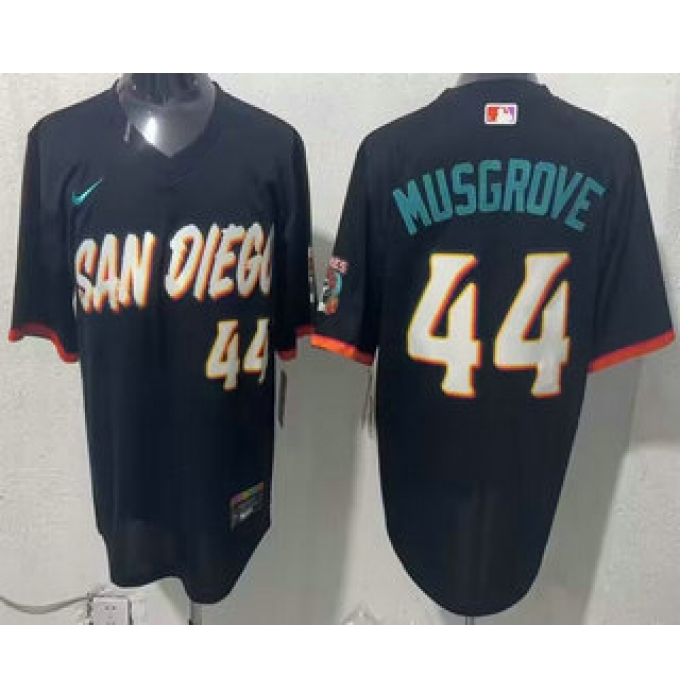 Men's San Diego Padres #44 Joe Musgrove Black 2026 City Connect Stadium Jersey