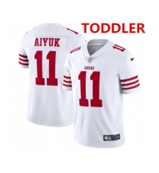 Toddlers San Francisco 49ers #11 Brandon Aiyuk 2022 New White Vapor Untouchable Stitched Jersey