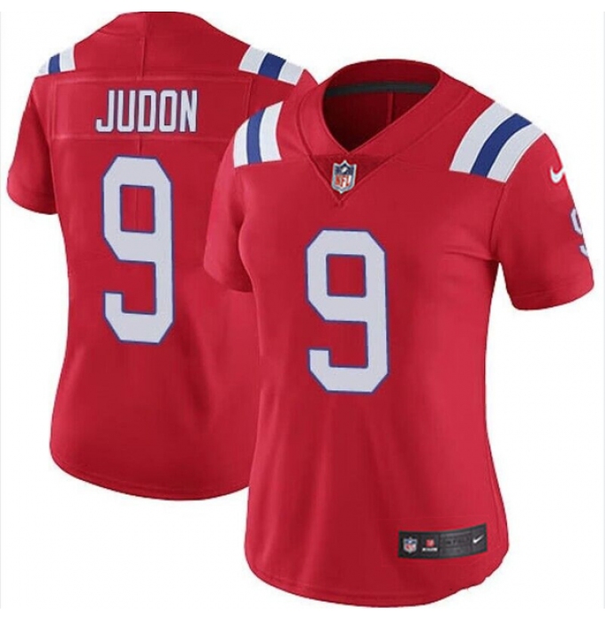 Women's New England Patriots #9 Matt Judon Red Red Vapor Untouchable Limited Stitched Jersey(Run Small)