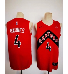 Men's Toronto Raptors #4 Scottie Barnes Fanatics Branded Red 2020-21 Fast Break Replica Player Jersey