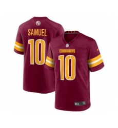 Men's Washington Commanders #10 Curtis Samuel 2022 Burgundy Game Stitched Jersey