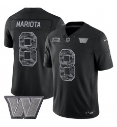 Men's Washington Commanders #8 Marcus Mariota Black F.U.S.E. 2026 Salute to Service Limited Football Stitched Jersey