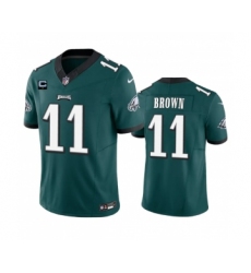 Men's Nike Philadelphia Eagles #11 A. J. Brown Green 2023 F.U.S.E. 1-Star C Vapor Untouchable Limited Football Stitched Jerseys