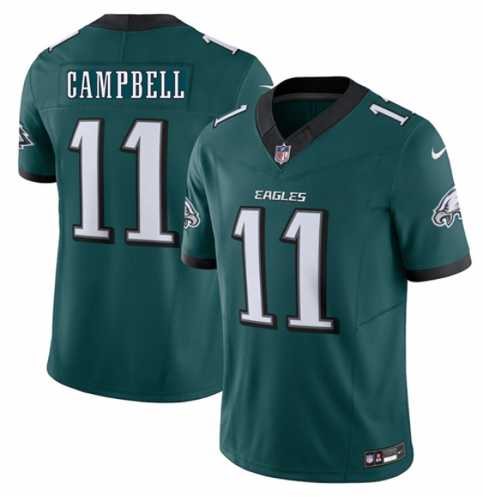Men's Philadelphia Eagles #11 Jihaad Campbell Green 2026 F.U.S.E. Vapor Untouchable Limited Football Stitched Jersey
