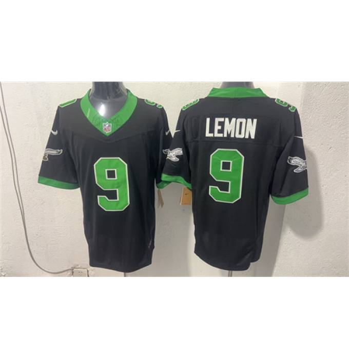 Men's Philadelphia Eagles #9 Makai Lemon Black 2026 Draft F.U.S.E Vapor Untouchable Limited Football Stitched Jersey