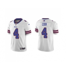 Men's Nike Buffalo Bills #4 James Cook White Vapor Untouchable Limited Stitched Jersey