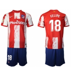 Men 2021-2022 Club Atletico Madrid home red 18 Nike Soccer Jersey