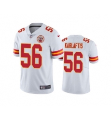 Men's Kansas City Chiefs #56 George Karlaftis White Vapor Untouchable Limited Stitched Football Jersey