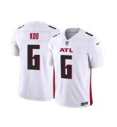 Men's Nike Atlanta Falcons #6 Younghoe Koo White 2023 F.U.S.E. Vapor Untouchable Limited Football Stitched Jersey
