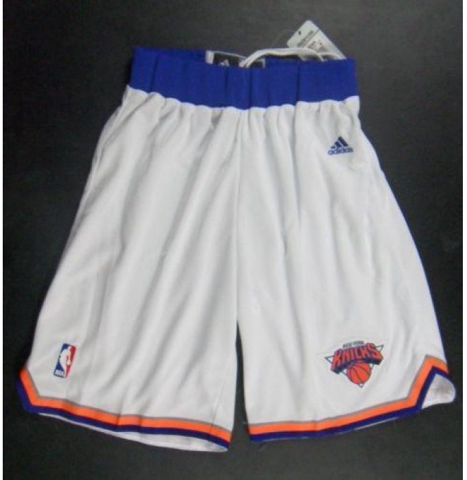 New York Knicks White New Shorts