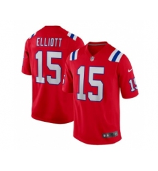Men's Nike New England Patriots #15 Ezekiel Elliott Red Stitched Limited Jersey Men's Nike New England Patriots #15 Ezekiel Elliott Red Stitched Limited Jersey