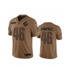 Men's Nike Detroit Lions #46 Jack Campbell 2023 Brown Salute To Service Limited Football Stitched Jersey