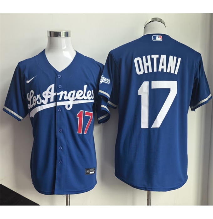 Men's Los Angeles Dodgers #17 Shohei Ohtani Royal 2026 Gold Collection Stadium Stitched Baseball Jersey
