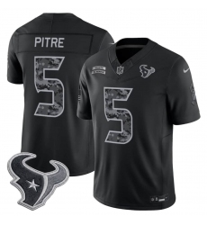 Men's Houston Texans #5 Jalen Pitre Black F.U.S.E. 2026 Salute to Service Limited Football Stitched Jersey