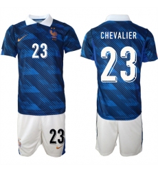 Men's France #23 CHEVALIER National Team FIFA x World Cup 2026 Home On Field Jersey