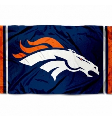 2Pcs WinCraft Denver Broncos Large 3x5 Flag