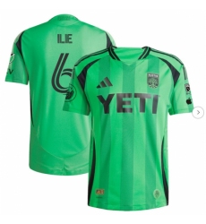 Mens Austin FC Ilie Sanchez adidas Green 2025 The Heartbeat Kit Authentic Player Jersey