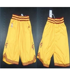 Cleveland Cavaliers Yellow NBA Shorts