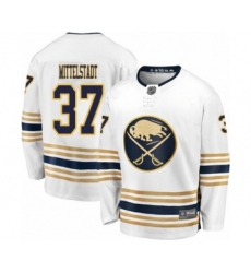 Youth Buffalo Sabres #37 Casey Mittelstadt Fanatics Branded White 50th Season Breakaway Hockey Jersey