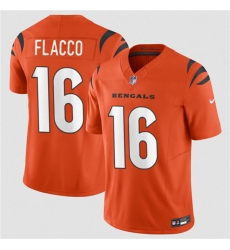 Men's Cincinnati Bengals #16 Joe Flacco Orange 2025 F.U.S.E. Vapor Untouchable Limited Football Stitched Jersey