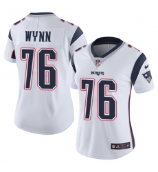 Women's Nike New England Patriots #76 Isaiah Wynn White Vapor Untouchable Limited Player NFL Jersey