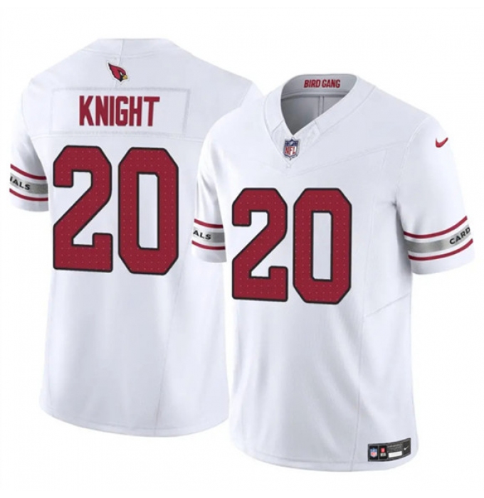 Men's Arizona Cardinals #20 Bam Knight White 2025 F.U.S.E. Vapor Untouchable Limited Football Stitched Jersey