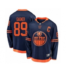 Youth Edmonton Oilers #89 Sam Gagner Authentic Navy Blue Alternate Fanatics Branded Breakaway Hockey Jersey