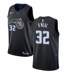 Men's Nike Orlando Magic #32 Shaquille O'Neal Swingman Black NBA Jersey - City Edition
