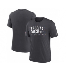 Men's Las Vegas Raiders Charcoal 2021 Crucial Catch Performance T-Shirt