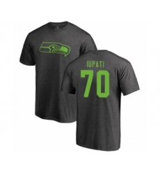 Football Seattle Seahawks #70 Mike Iupati Ash One Color T-Shirt