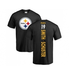 Football Pittsburgh Steelers #19 JuJu Smith-Schuster Black Backer T-Shirt